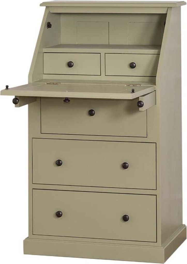 Casa Padrino Landhausstil Sekretär mit 5 Schubladen 65 x 45 x H. 110 cm - Möbel im Landhausstil