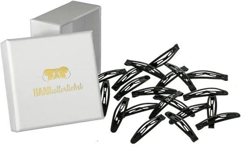 Barrettes à cheveux courbées noires lot de 20 pour cheveux épais