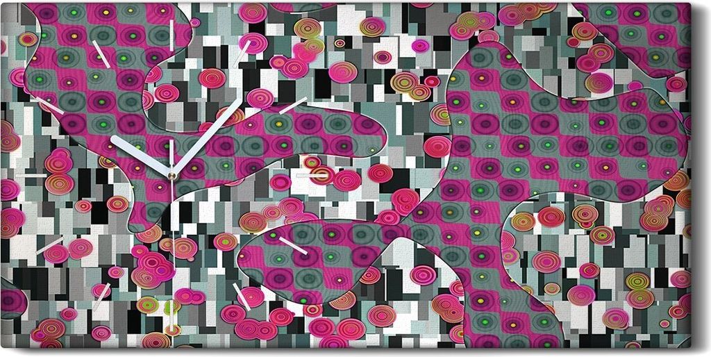 Dekor Leinwand Uhr Wandbilder Kunstdruck 60x30 Wand Kunst Bild abstrakter Stil - weiße Hände