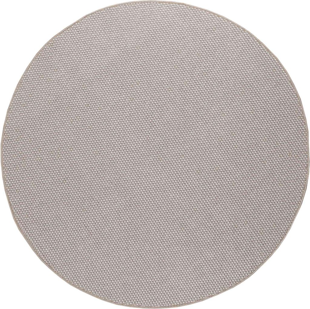 vidaXL Bereichsteppiche Rund LUGO Creme und Taupe Ø 120 CM Polyester