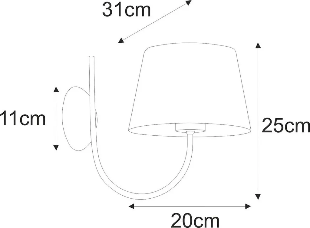 Applique Murale Design SASTO K-4337 à Éclairage LED Indirect et Durable - 2