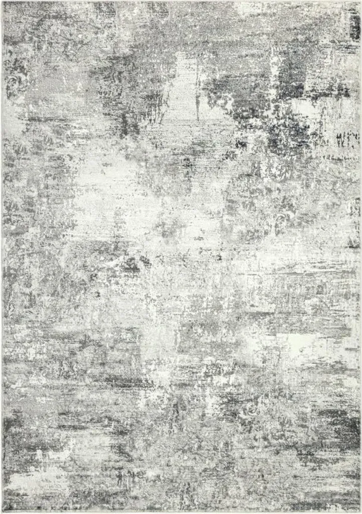Tapis Gris Moelleux Posh 305 - Format 80x150 cm Haute Densité et Doux