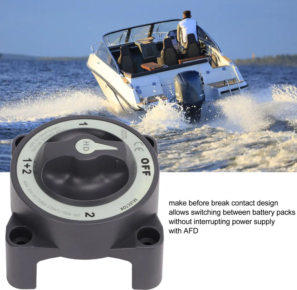 Interrupteur de Batterie pour Bateau et Van - Gestion Double Parc 500A DC - 3