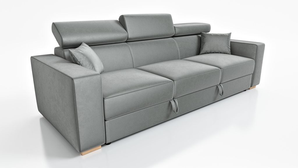 Sofa Sofa Colt Schlaffunktion Bett Leinen Behälter Sofa Bett bewegliche Kopfstützen Monolith 84 Iwmar Möbel