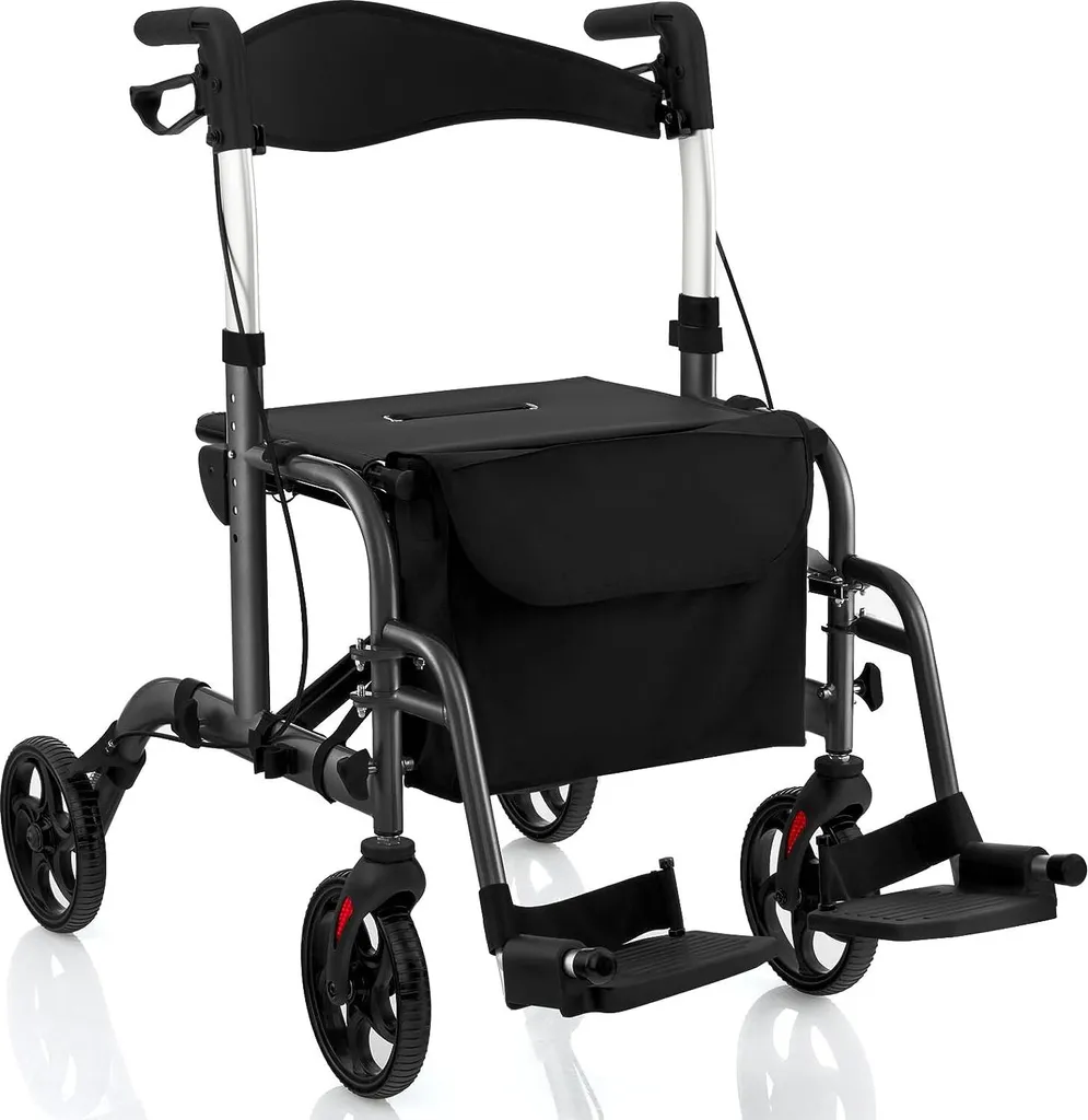 Déambulateur fauteuil 2 en 1 : résolvez vos problèmes de mobilité avec style