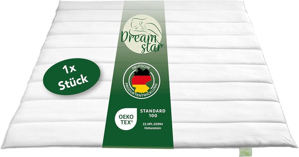 4-Jahreszeiten Bettdecke 135x200 cm | Microfaser Bettdecke waschbar & allergikergeeignet | Dreamstar Eco