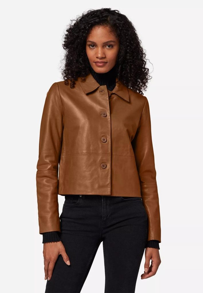 Damen Lederjacke Ricano CECILA – cognac / L Produktbild 
