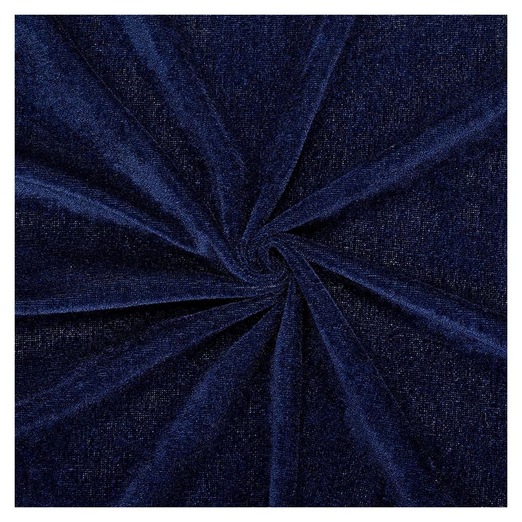 1,68 m Mitternachtsblauer Hochwertiger Samtstoff - Vintage Weicher Pannesamt Meterware Dehnbarer Quadratischer Breiter Stoff Zum Nähen von Bekleid...