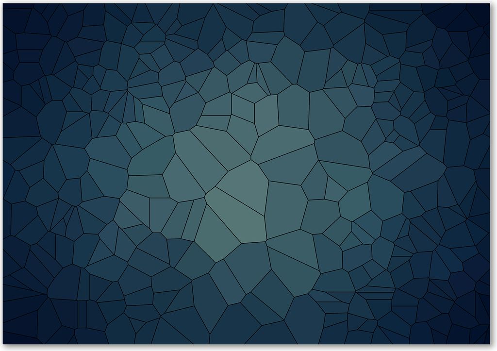 Tulup Leinwandbild - 100x70 cm - Wandkunst - Drucke auf Leinwand - Leinwanddruck - Kunst: modern & klassisch - Blau - Abstrakt