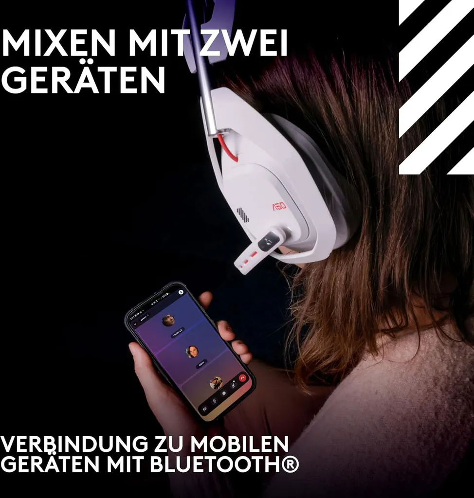 Logitech A50 LIGHTSPEED Casque 20 KHz avec Micro à Réduction de Bruit G