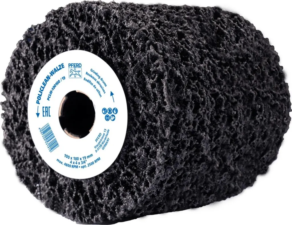 PFERD POLICLEAN PCLS Rouleau abrasif Ø 100x100 mm Alésage 19 mm