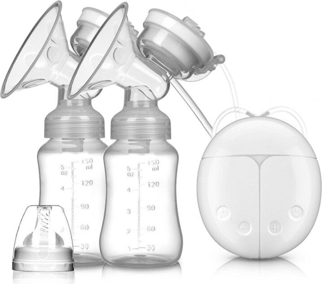 Happyment Doppelte Elektrisch Milchpumpe - Borstkolf Handsfree - Borstvoeding - Baby - BPA Frei