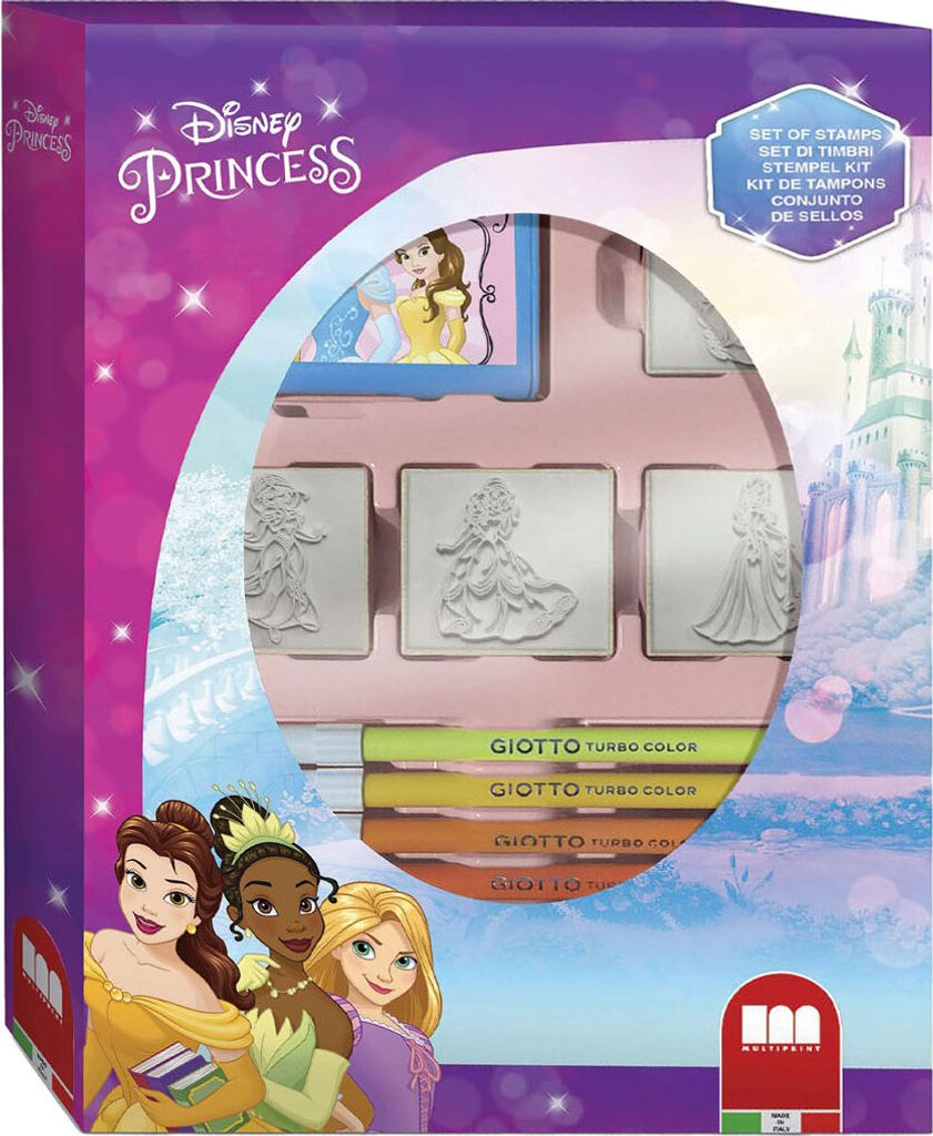 Multiprint Disney Princess Stamp Set mit 4 Briefmarken