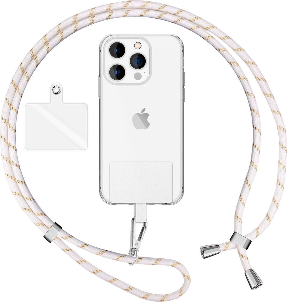 NALIA Universal Lanyard mit 2 Pads & Karabinerhaken - 160cm Produktbild 
