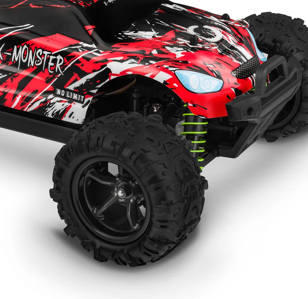Voiture RC incassable 45 km/h X-Monster 3.5 avec 2 coques de rechange - 12