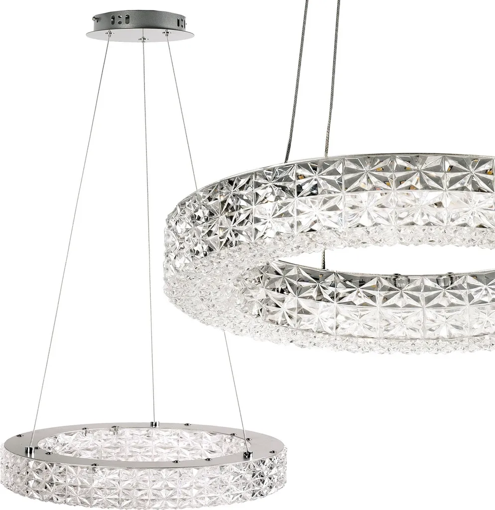 Lampe Suspendue Toolight Led MS004-CP Chrome 40cm - Design Moderne Luxe