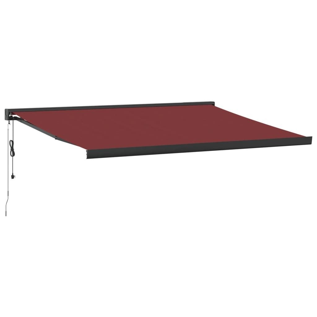 vidaXL Markise Automatisch Burgunderrot 400x300 cm Produktbild 
