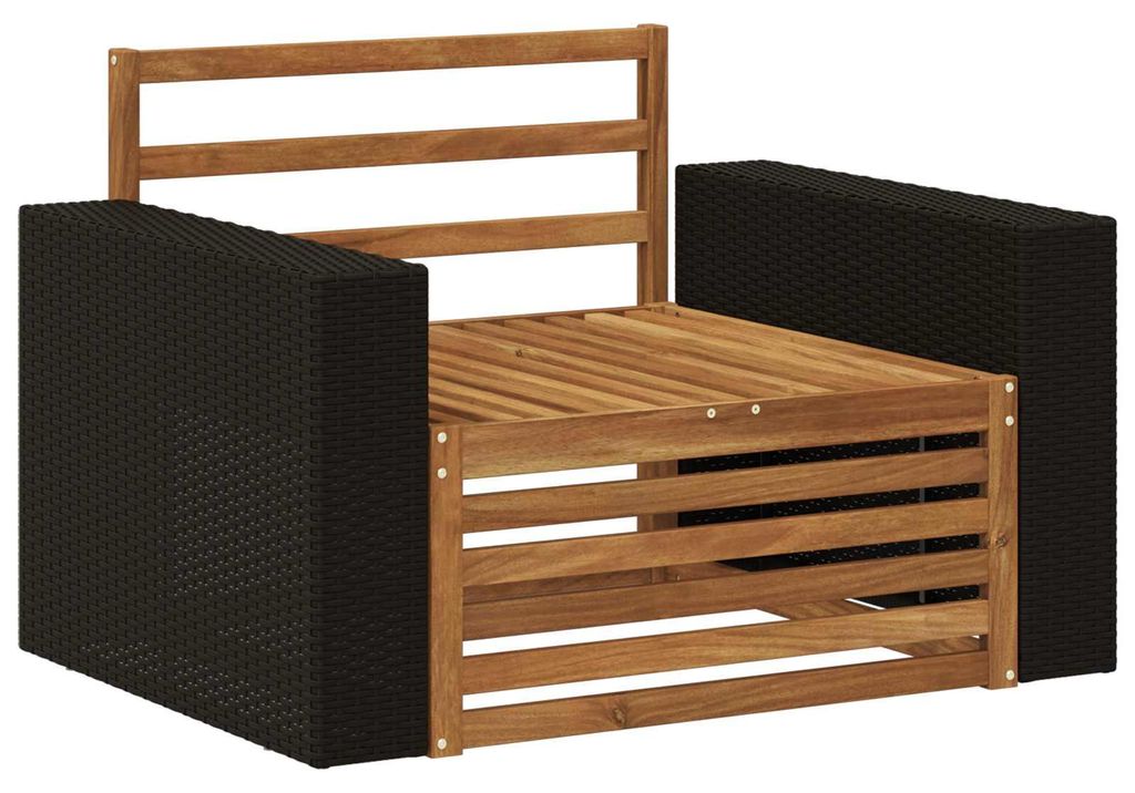 vidaXL Outdoor Mittelsofa Natur