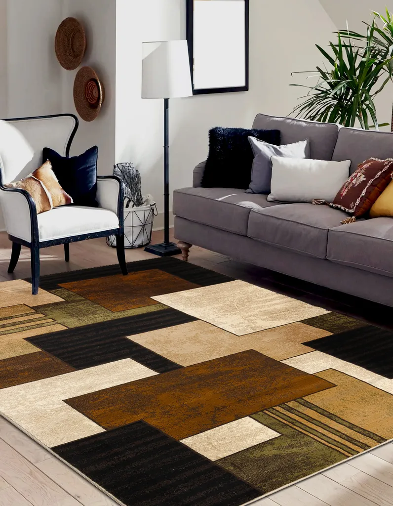 Moquette ROYAL 5367 Anti-Bruit et 3D : Solution Sol Noir Marron 250x350 - 4