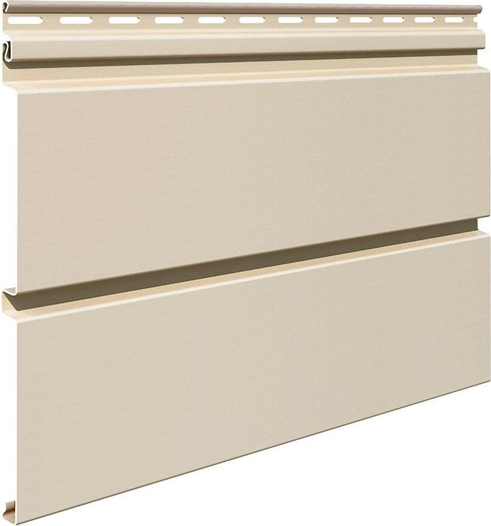 VILO Kunststoffpaneele SV-05 Siding - 3m Länge - Beige Holzoptik - Für Fassade Dachuntersicht und Innenwand - Witterungsbeständig - 10 Stück Set