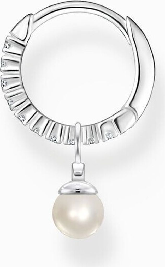 Thomas Sabo Einzel-Creole Mit Stern-Anhänger – 925 Sterling Silber, Modell CR707