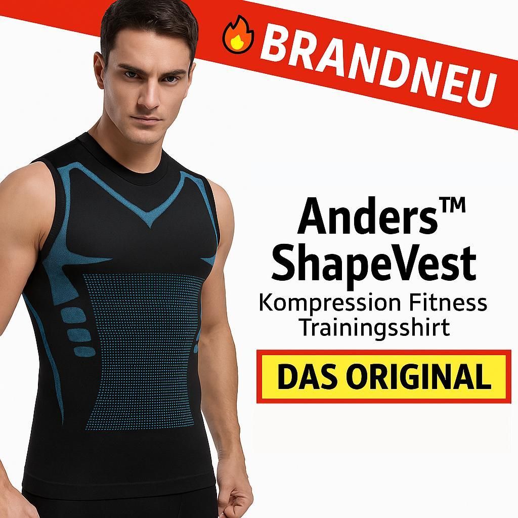Anders ShapeVest Muskelshirt Herren Tanktop Kompression Fitness Trainingsshirt: Schwarzblau / S