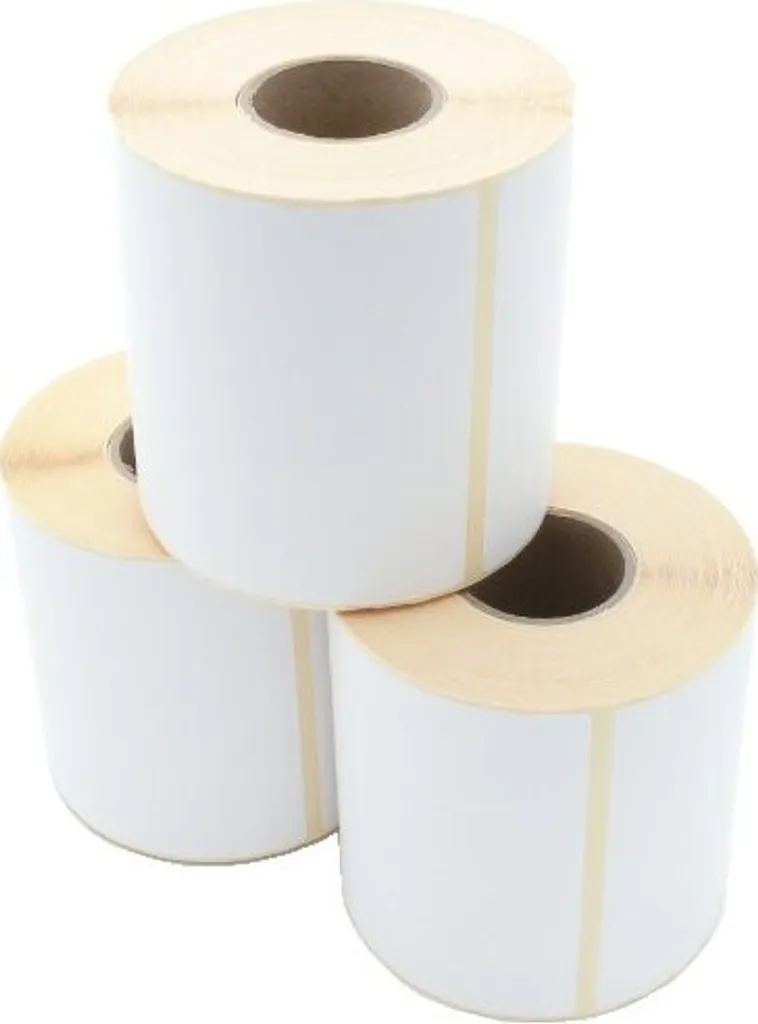 Rouleau 480 Étiquettes 101,6x101,6mm avec Adhésif Permanent Fort