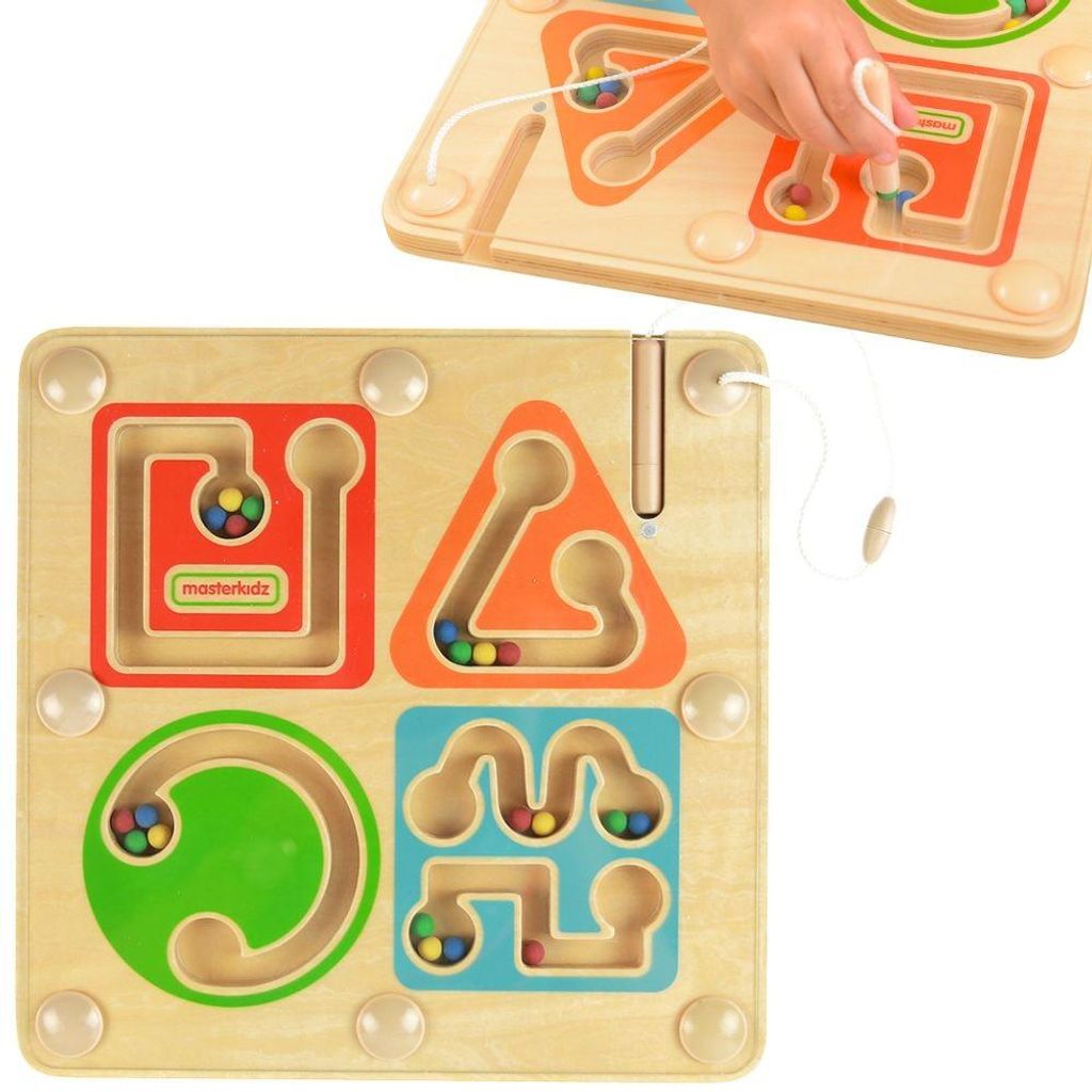 Masterkidz magnetisches Holzlabyrinth – Schreiben und motorische Fähigkeiten