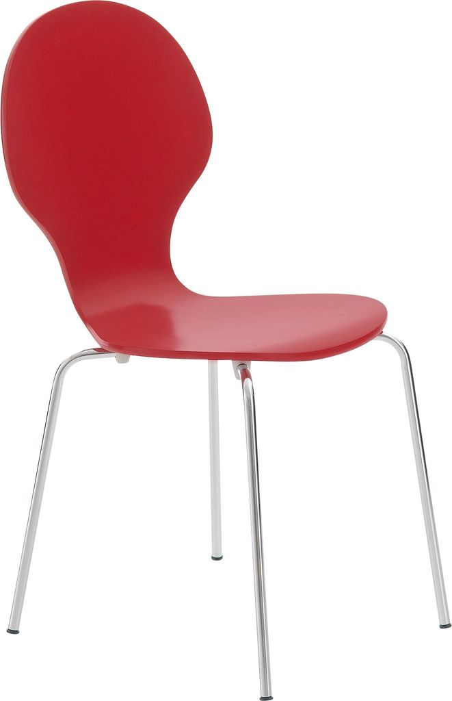 CLP Besucherstuhl Diego stapelbar Farbe rot