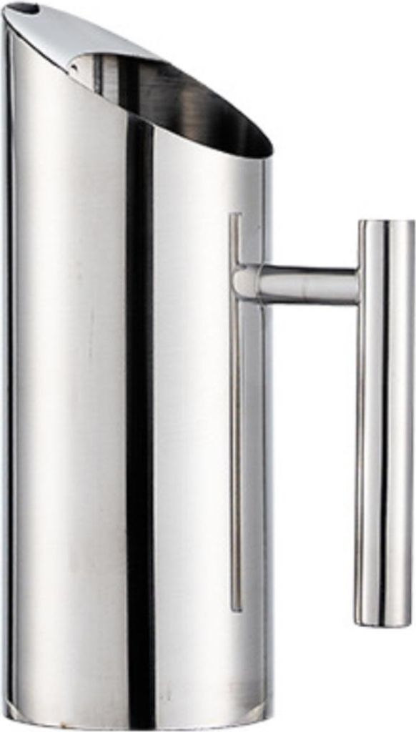 Wasserkrug aus Edelstahl mit Eisschutz, Wasserkrug mit Eisschutz, Krug für Kaltgetränke, Saft, Milch, Servierwerkzeug für Hotel-/Heimküche (1 l)