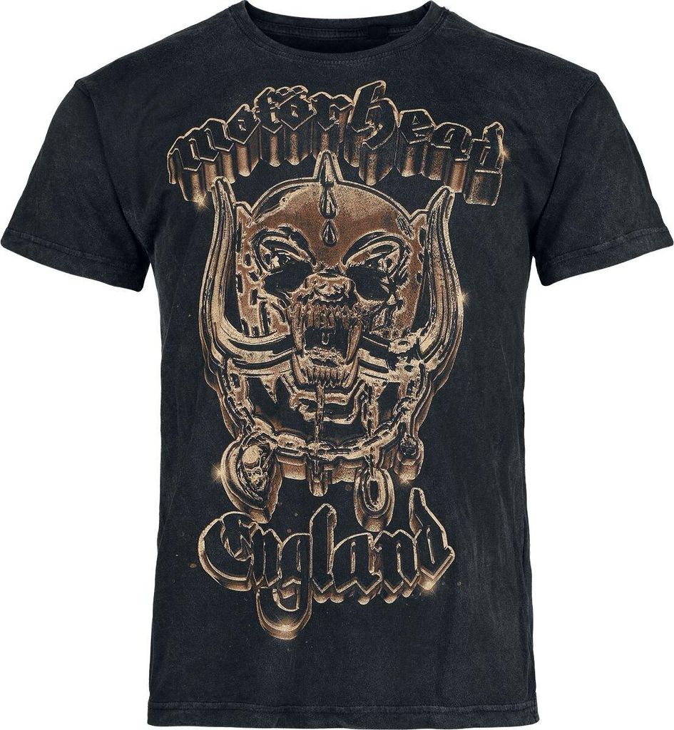 Motörhead T-Shirt Herren 50th Gold Warpig anthrazit S