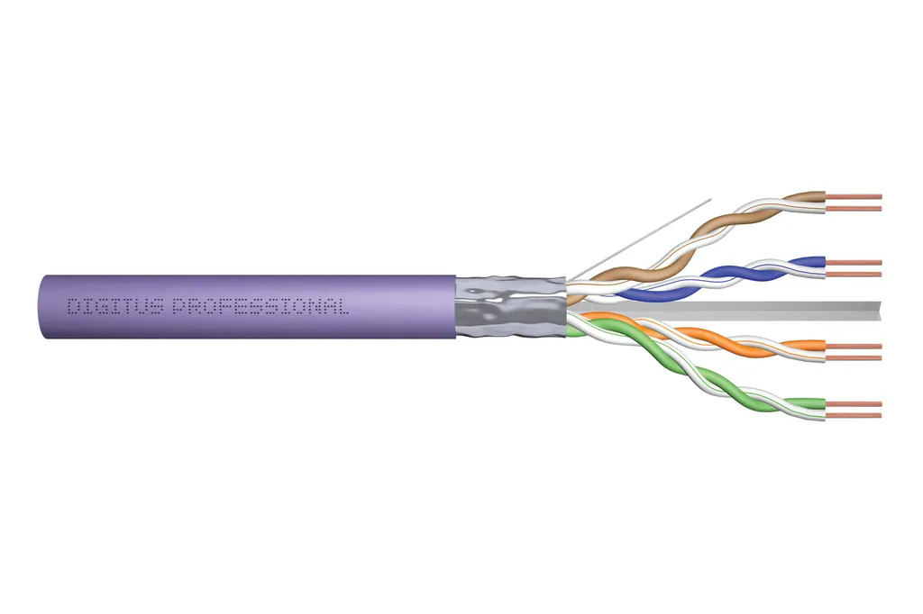 Digitus Cavo Rete Cat6 F/UTP 100m Viola LSZH - DK-1623-VH-1 Professionale
