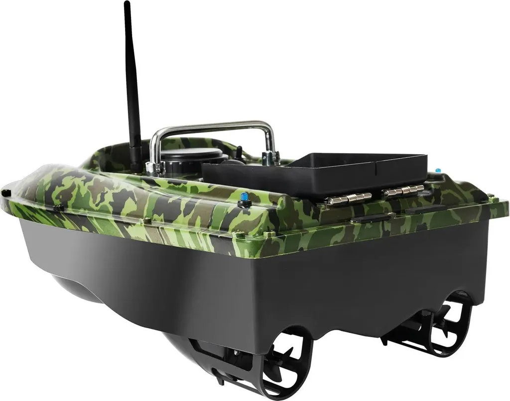 Bateau amorceur télécommandé 500m avec capacité 1,5kg - Modèle Vert - 6