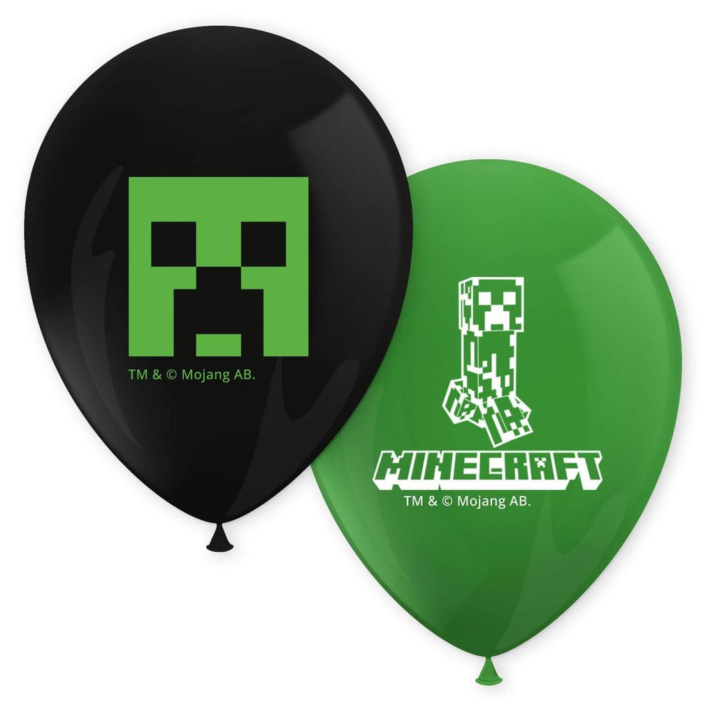 Minecraft - Luftballons - 8-Stück Produktbild 