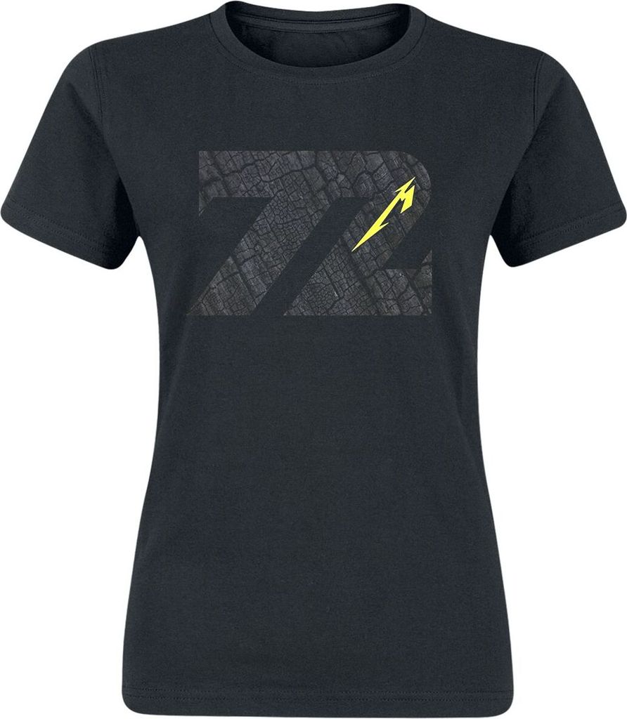 Metallica T-Shirt Damen Charred 72 (M72) schwarz S