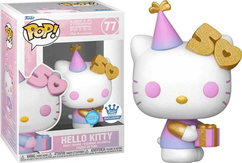 Figurine à collectionner Hello Kitty 77 Funko POP Glitter Edition 9cm