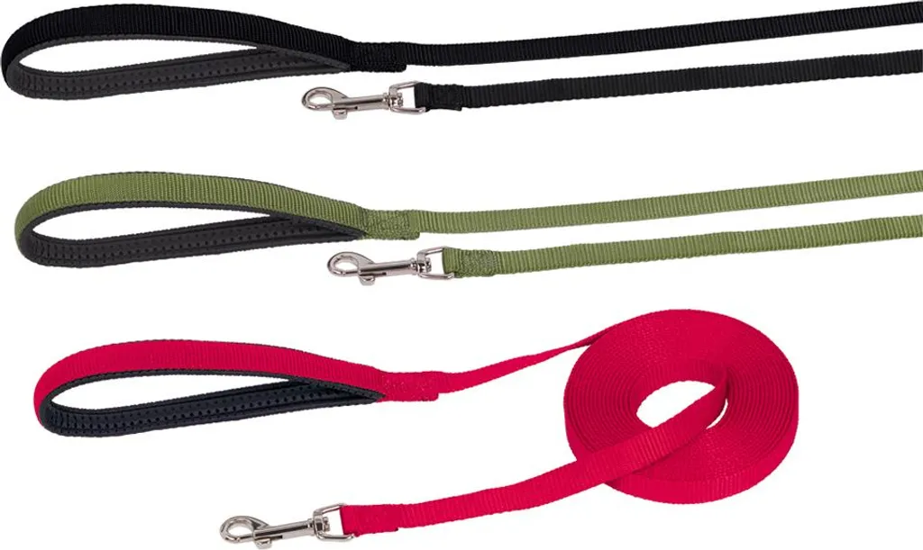 Guinzaglio di ricerca Nobby Verde 5m - Resistente e Piatto per Addestramento
