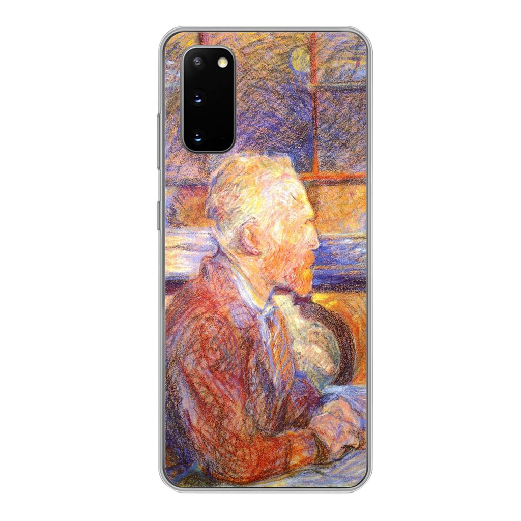 MuchoWow Handyhülle Schutzhülle Hülle für Samsung Galaxy S20 Porträt von Henri de Toulouse-Lautrec - Vincent van Gogh Silikon Softcase Handy...