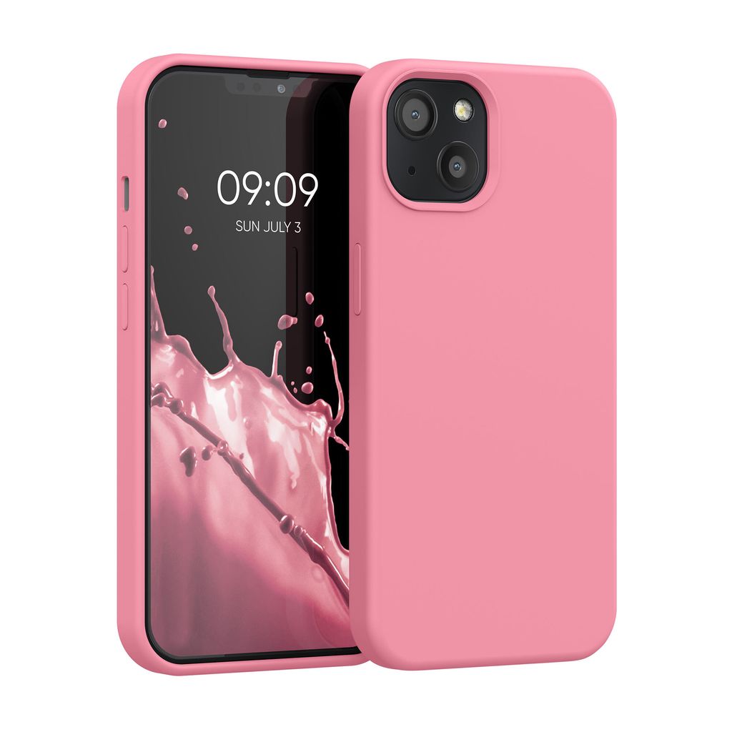 kwmobile Handyhülle für iPhone 13 Hülle, für iPhone 13 Case - Hülle Silikon - kabelloses Laden - Sweet Candy