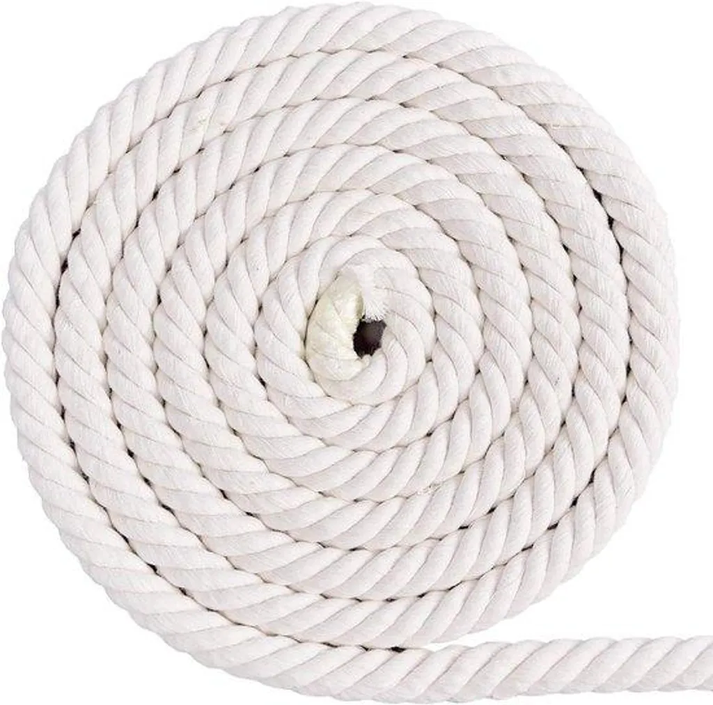 Grosse corde coton 20 mm souple et résistante 5 m spécial macramé