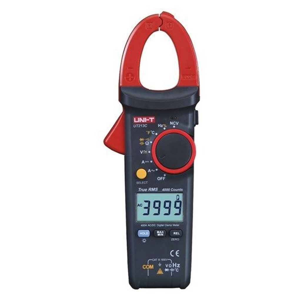 Zangenmultimeter UT213C mit True RMS, 30mm Zangenöffnung und 4000 Anzeigebereichen