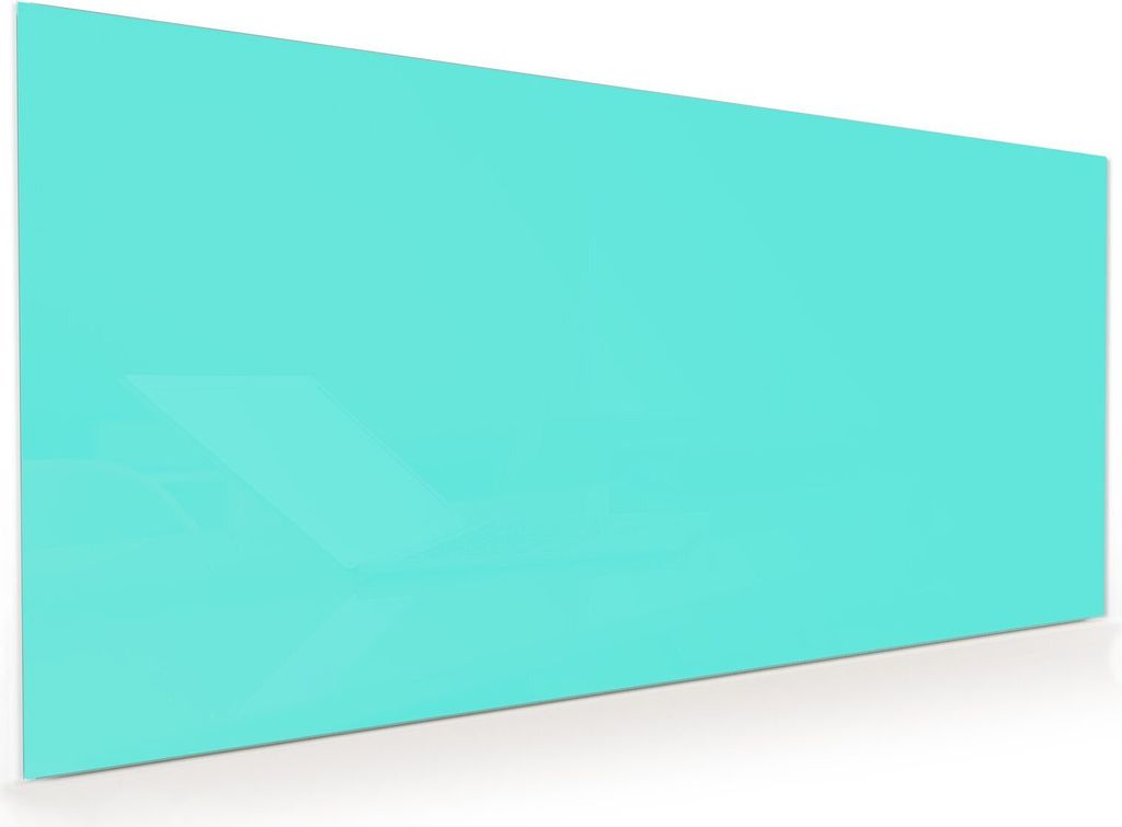 Küchenrückwand Spritzschutz Glas mit Motiv Mintblauer Hintergrund 40 x 40 cm