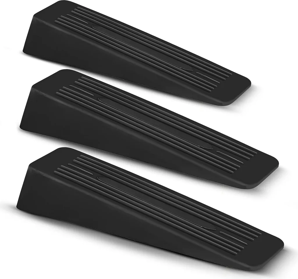 Cale de porte antidérapante en caoutchouc flexible pour carrelage et bois