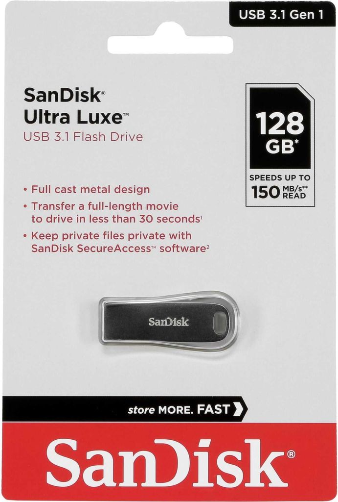 SanDisk Ultra Luxe - Pamięć flash USB - 128 GB Zdjęcie produktu 
