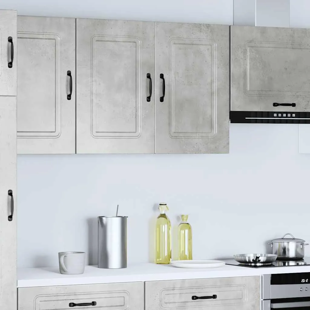 Parete Attrezzata Cucina Kalmar Grigio Cemento vidaXL | Design Moderno
