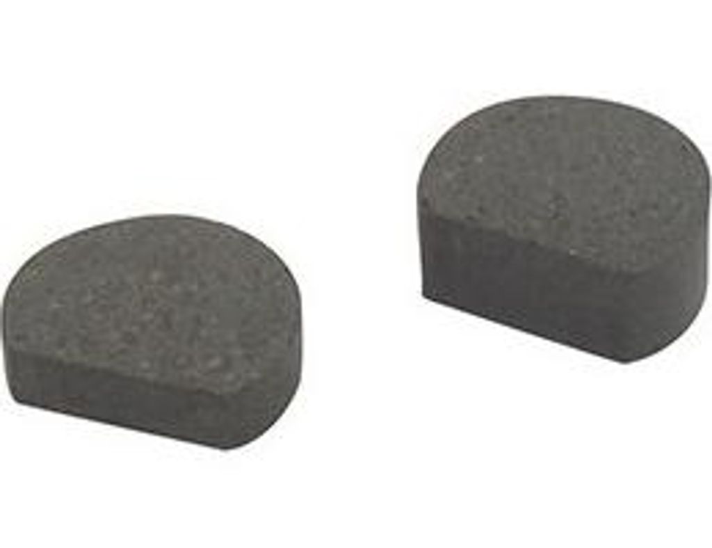 Satz aus 2 Bremsbelägen mit Nut. Ø: 28 mm, Stärke: 7 & 14 mm. Ersetzt Original Murray: 776938