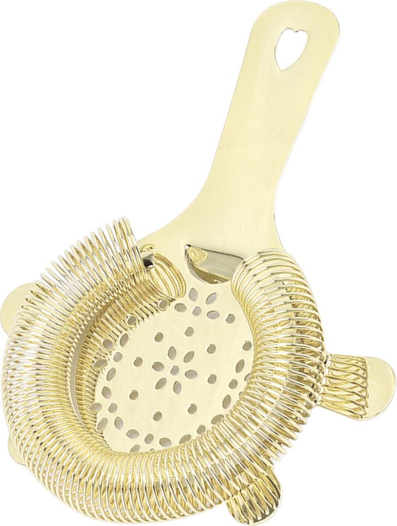 Cocktail Strainer Wintersweet Type Stainless Steel Bar Strainer Bartender Ice Filter Bartender Accessories Gold