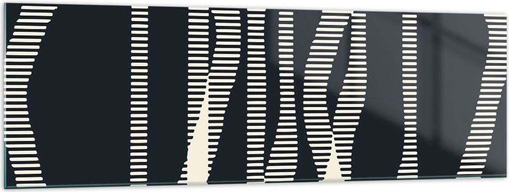 Bilder auf glas - Einteilig - Abstraktion künstlerisch kreativ - 160x50cm - Glasbilder - Wandbilder - Bilder - Wanddekoration aus Glas - Glas Bild...