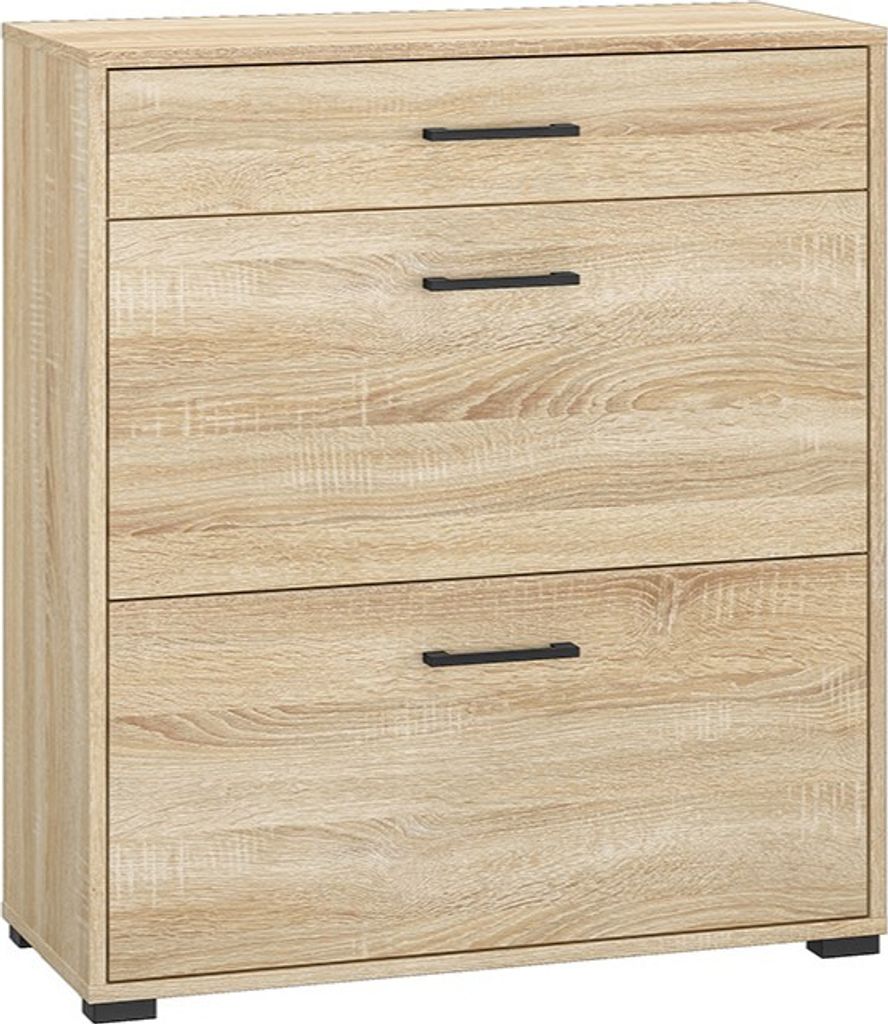 Schuhschrank mit Schublade und Tür RUAN – Sonoma hell