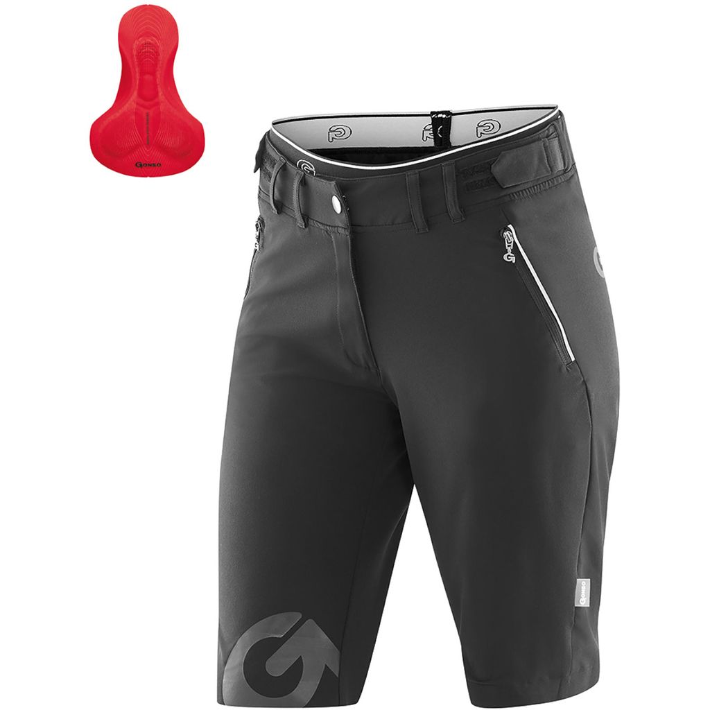 Gonso Damen MTB Shorts Sitivo Red Damen 9400007 Schwarz 44